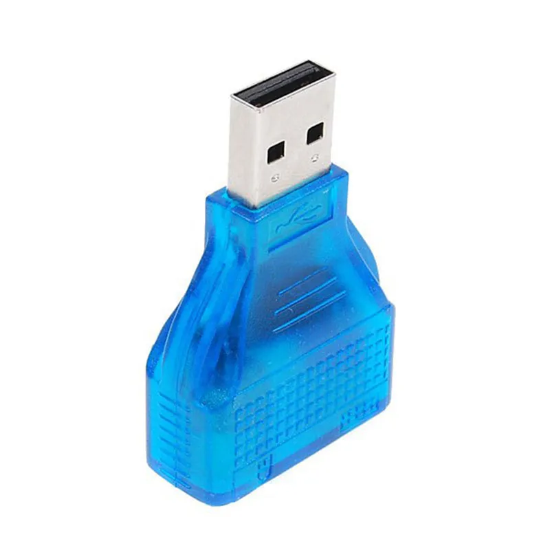 New Arrival Slim USB 2.0 to PS/2 adapter dongle To use your PS/2 Keyboard/Mouse on a USB port computer accessories Convenient