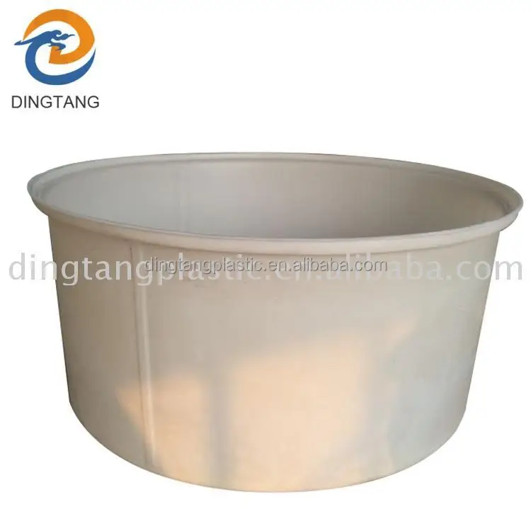 Wholesale rotation food grade poly 1200liter round tank with lid plastic aquarium fish tank price
