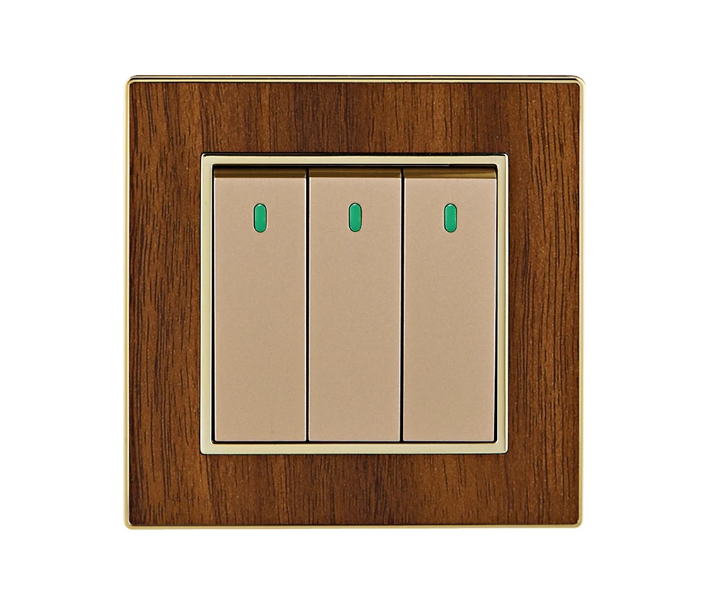 , Которая производится в округе Вэньчжоу электрической розетки настенный выключатель 3 блока питания световой пульт управления