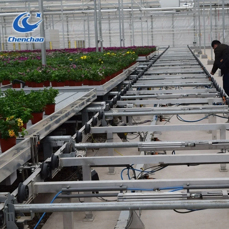 Growing flood drain tray rolling bench ebb and flow hydroponics