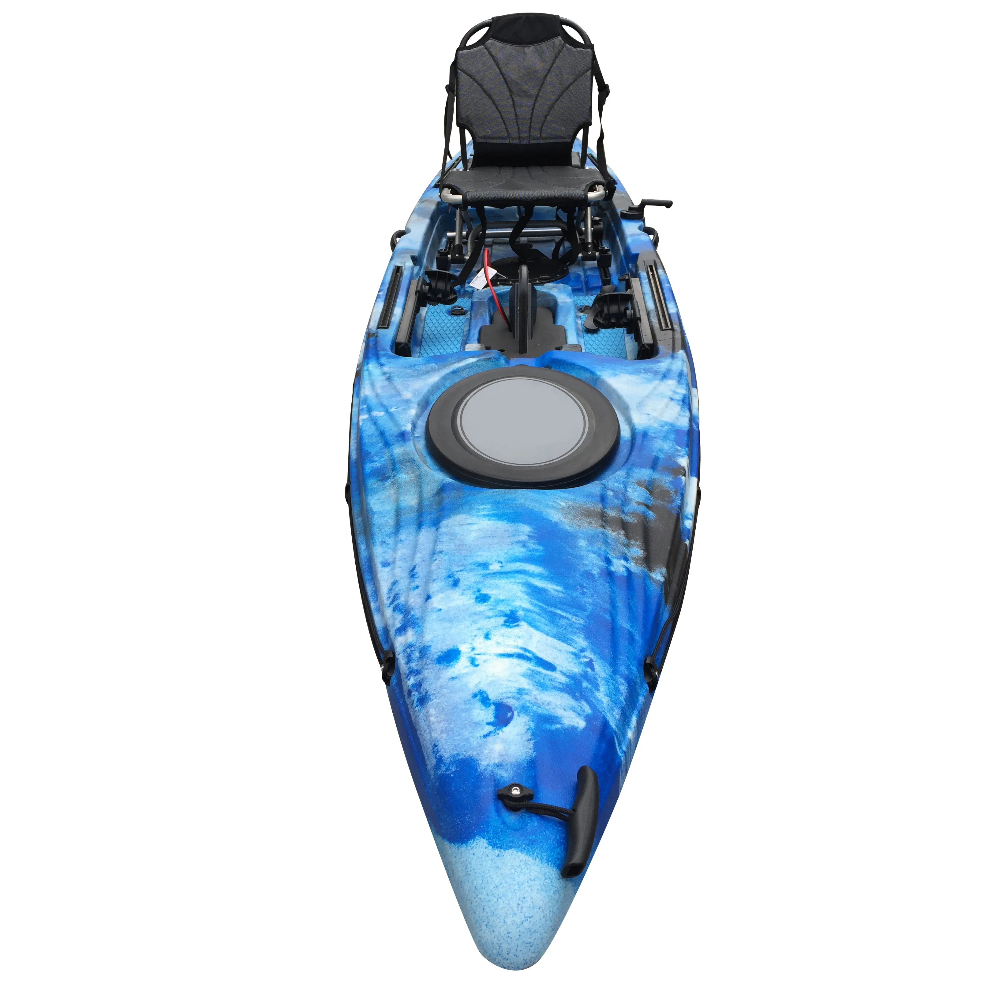 4.1 METER Single fishing kayak sit on top electric motor and pedal kayak with adjustable seat