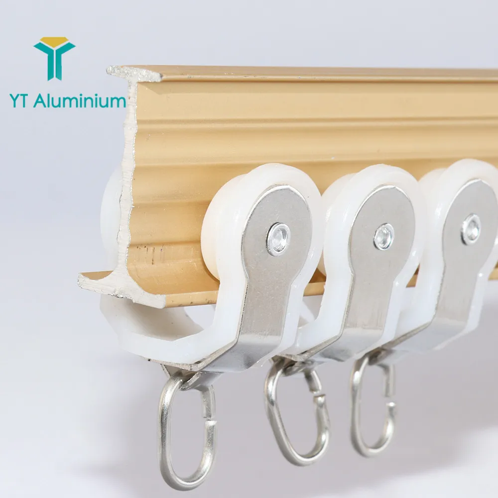 6m Aluminium Bendable Curtain Track Privacy Curtain Rail Track For Hospital Or Hotel