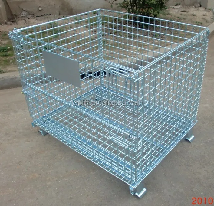 
 Контейнер из проволочной сетки для склада, металлическая коробка, клетка для поддонов  