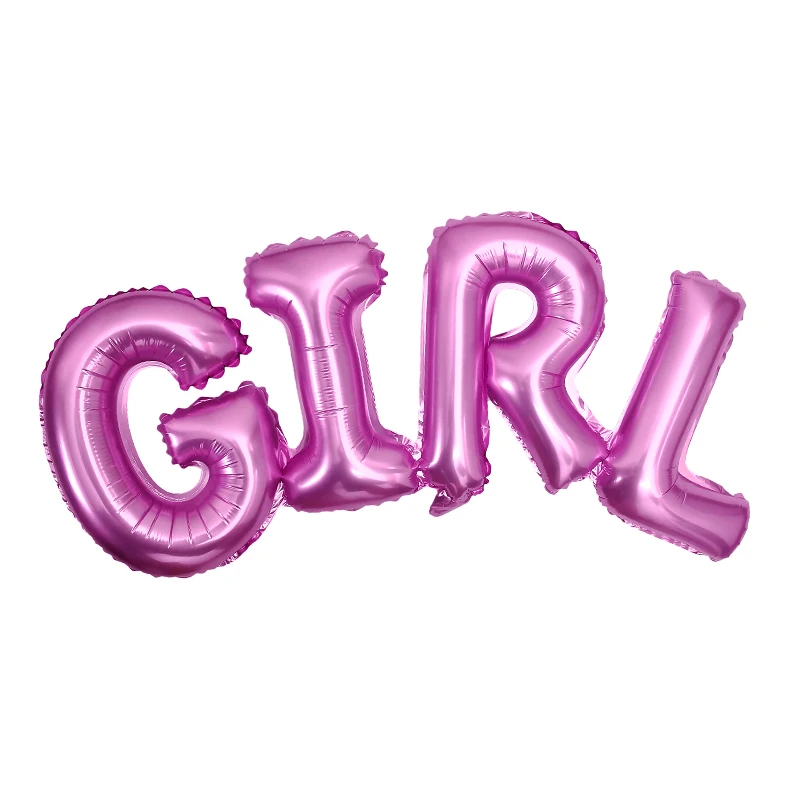 Baby Shower Girl Boy letter ballon Foil Balloons Birthday Party Decoration Balloon