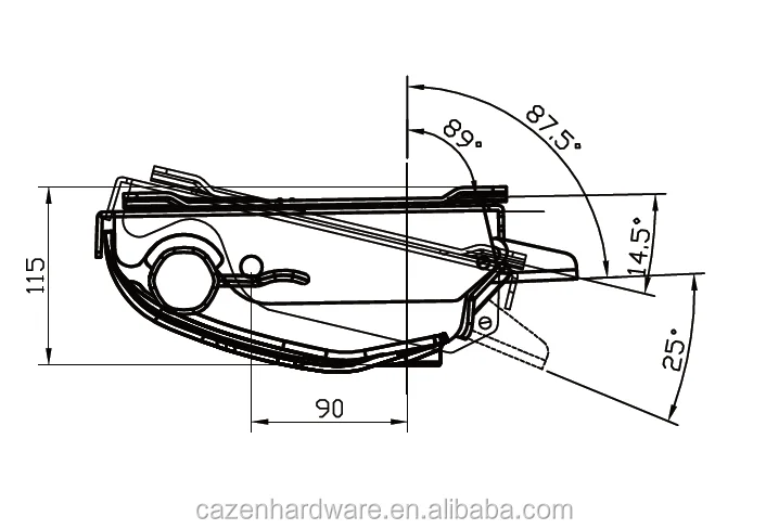 High Quality Mesh customized recliner chair mechanism Pass BIFMA Testing of Office chair components in huzhou