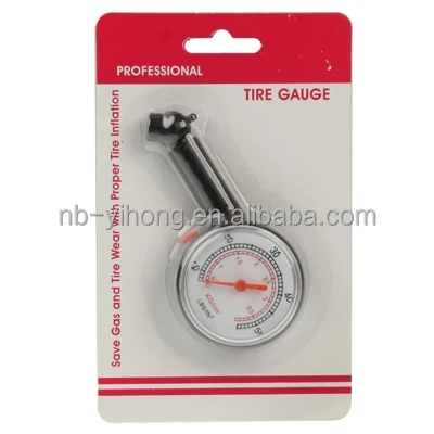 
Professional Tire Pressure Gauge, Pressure Range: 0.5-4kg/Cm2 (5-55lbs/In2) 