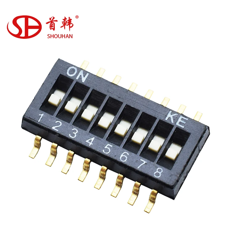 Smd dip switch 8 pin 1.27mm SMD dip switch DIP switch