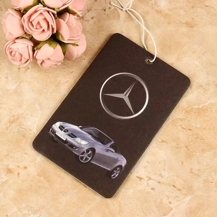 Promotional customized car air freshener /cotton paper air freshener/hanging air freshner