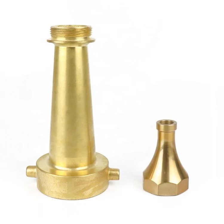 Best Selling 1.5 Inch NH Thread Spray Jet Nozzle Fire Hose Water Nozzle Brass Pin Lug Fire Hose Nozzle