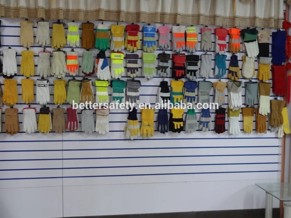 250 degree Celsius Heat Resistant Work Gloves TIG MIG Grain Cow Leather Welding Gloves