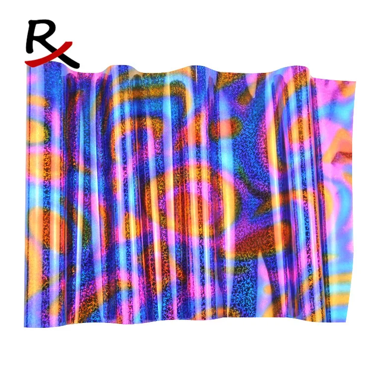 multi-color hot stamping foil holographic 16mic 75cm*120m roll - for textile & leather & fabric heat transfer