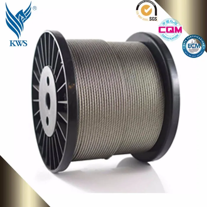 201 304 316L 2205 2507 310S plastic coated stainless steel wire rope