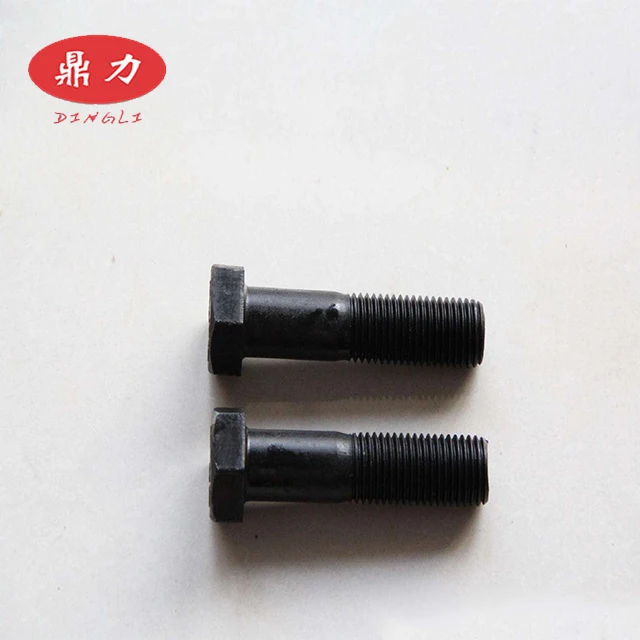 Grade 8.8/10.9/12.9  Carbon Steel Black Coated High Strength Hex Head Bolt DIN 931/DIN 933