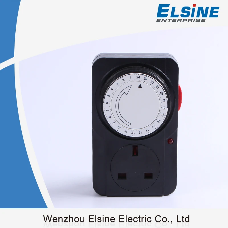 13A UK type 24hours Mechanical plug Timer socket