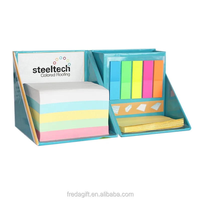 Cube Note Pad Desk Organiser Box Set/promotion Sticky Notes in Pen Holder