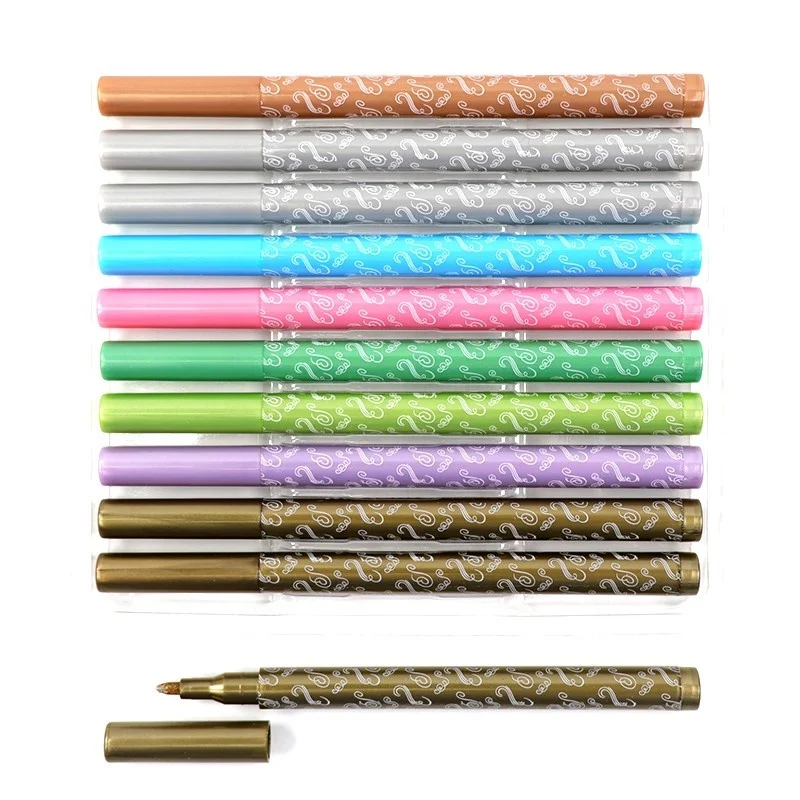 
10pcs metallic permanent marker 