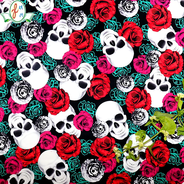 polyester 88% elastan 12% hot rose print underwear panties fabric