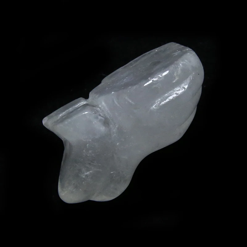 wholesale handcarved clear crystal stone small size frog for home decoration