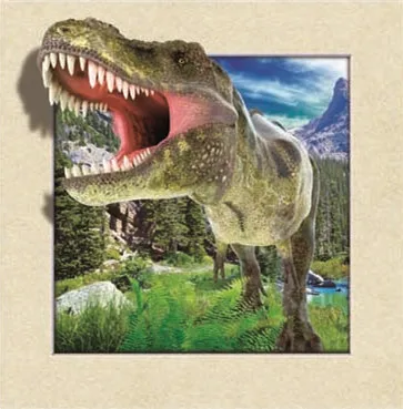 
Dinosaur lenticular 5d picture with frame 