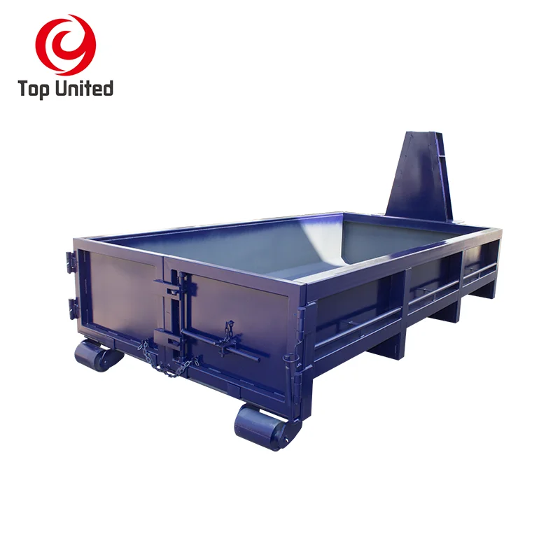 Two doors strong steel hook lift bin container