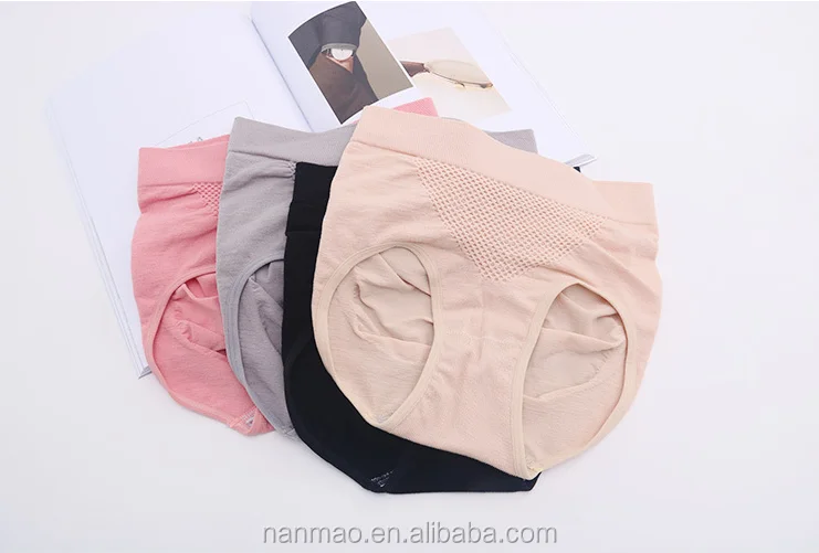 Custom Seamless Satin Panties Underwear Wholesale Women Ladies New Hot Sexy 85% Nylon 15% Spandex High CUT Free Mid-rise 300pcs