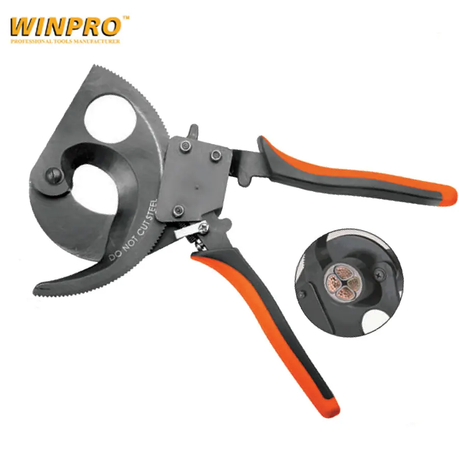 electrical cable cutter for cutting copper & Cu-Al armoured cable cutter ratchet cable cutter