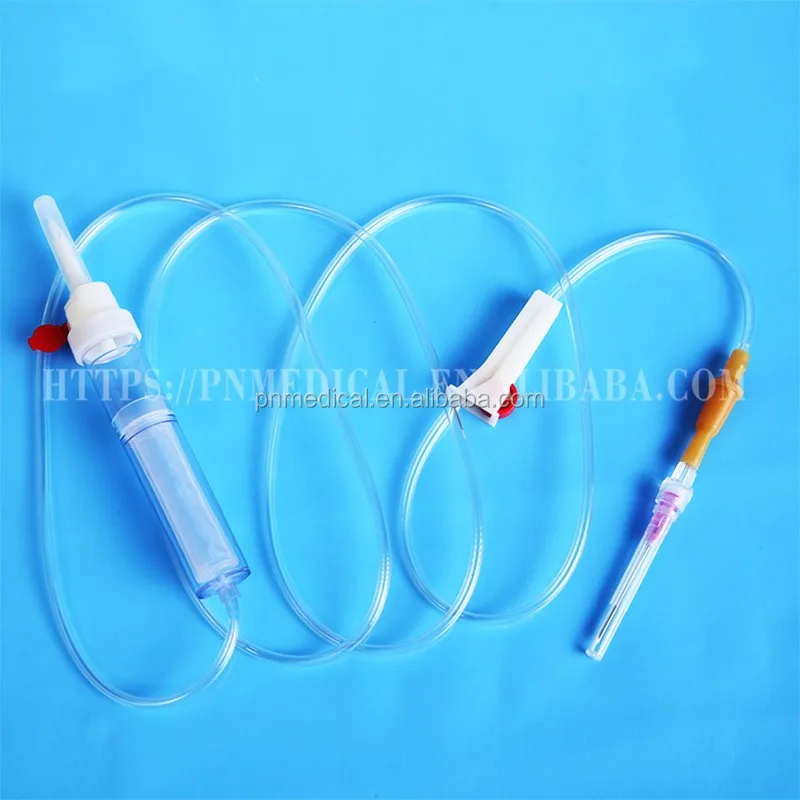 Китайский одноразовый медицинский дешевый набор для переливания крови с иглой