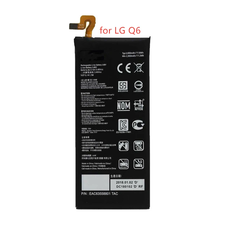 Manufacturer Wholesale Cell Phone Rechargeable Batteries BL-T33 M700A M700AN M700N M700DSK for LG Q6 60 7