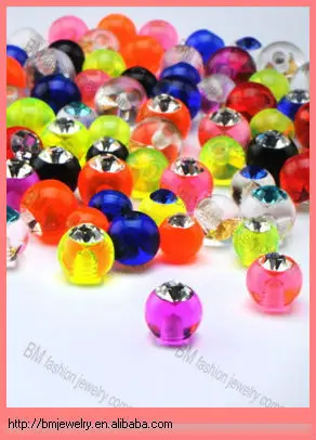 Эпоксидные ювелирные изделия для пирсинга, украшенные драгоценными камнями, аксессуары, запасные части, цветные кристаллы, оптовая продажа
