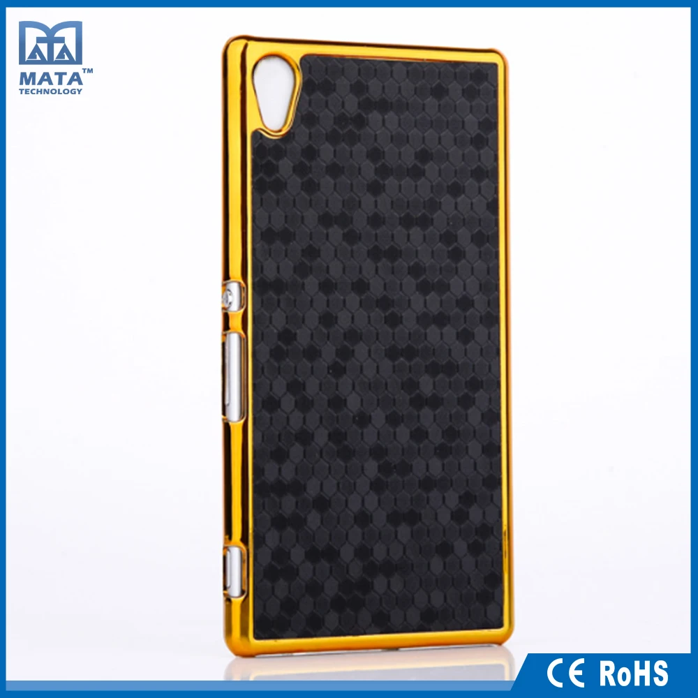 Custom High Quality Carbon Fiber Mixed Metal Phone Case for Sony Xperia Z5