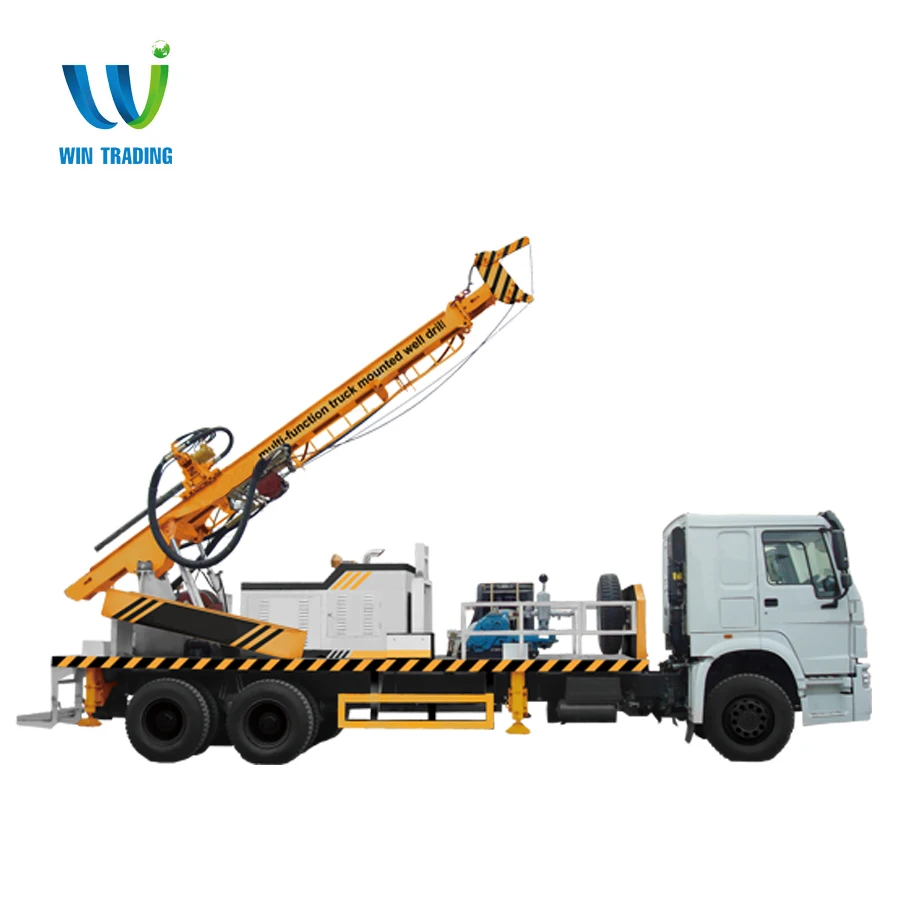 
RG Truck mounted Full Hydraulic Mobile 800m Telescoping Type Water Well Bore Hole Drilling Rig Factory Price 