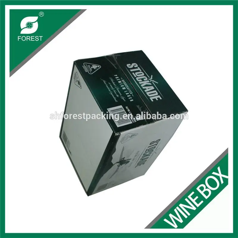 Напитков быть флейта гофрированного вина упаковочной коробки Высокое качество напитка службами доставки с разделителем