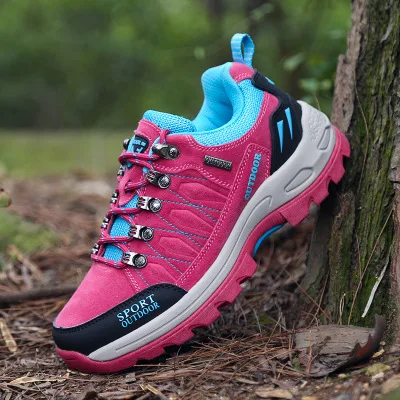 
Mens Climbing Mountain Boots Outdoor Anti-slip Sports Sneakers Action Waterproof Trekking wear resisting Climbing Shoes Hiking 