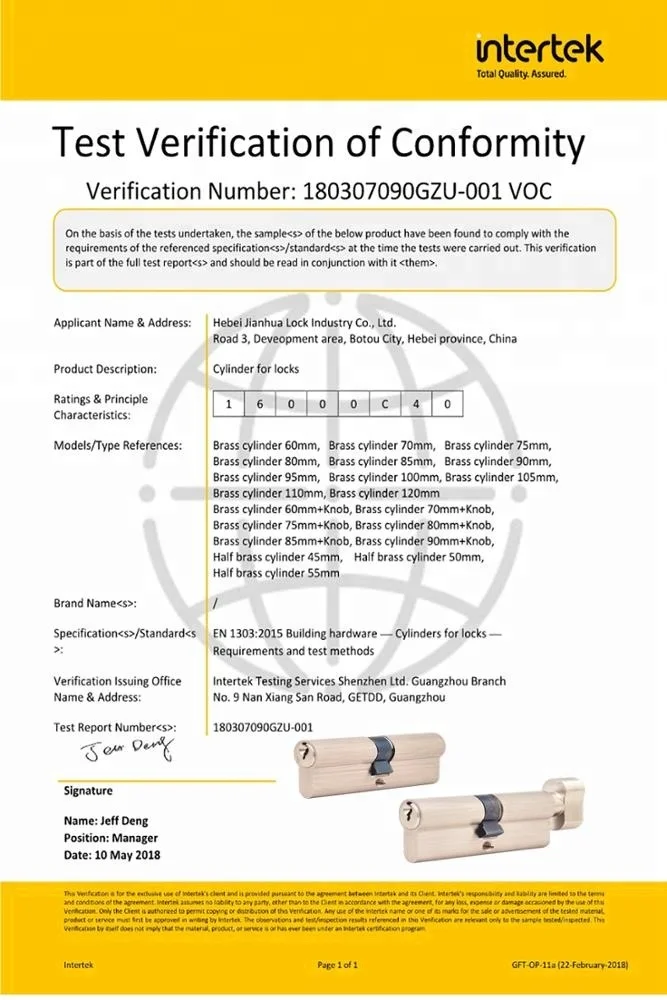 China made high quality pin inside double open euro anti drill door lock cylinder brass mortise lock cylinder