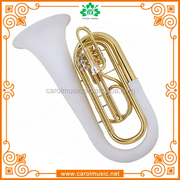 MB011 Hot selling Plastic Tuba ,white marching Tuba
