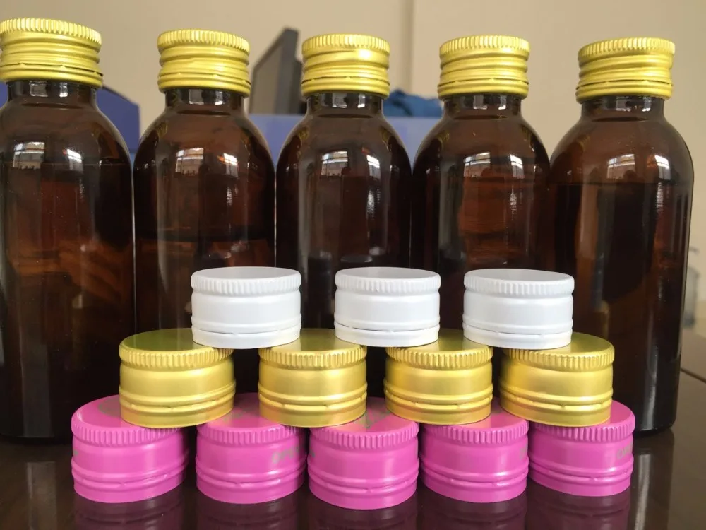 Aluminium Cap Best Professional Manufacturer Syrup Glass Bottles 28/400 PP28