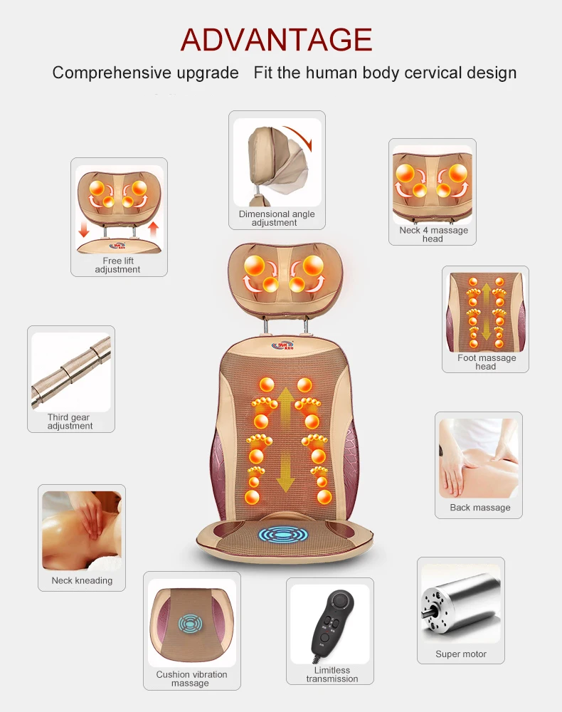 leg heat neck car seat parts shoulder machine 3d full body shape shiatsu vending foot electric therapy small massager chair