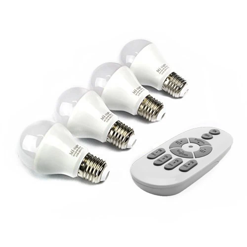 2.4G RF Remote Control Standard A60 A65 Led Bulb CE ROHS EMC Factory Wholesale Wireless Dimmable 3W 5W 7W 9W 12W 15W E27 B22