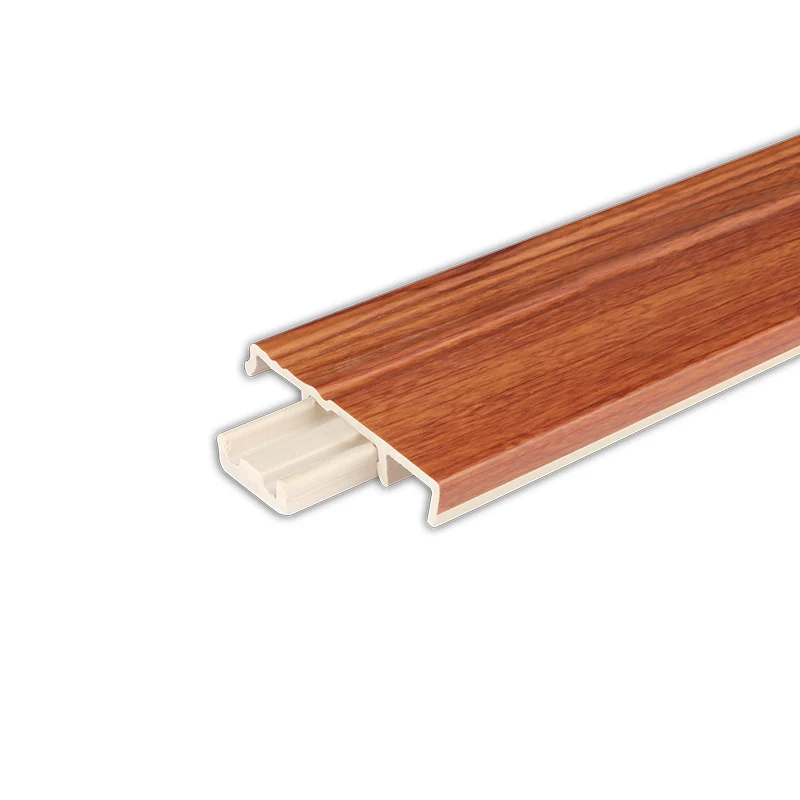 80mm PVC Baseboard Trim Profile Vinyl Floor Skirting Board Of USA