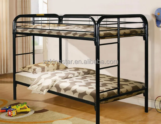Latest double bed designs heavy duty steel metal bunk bed price