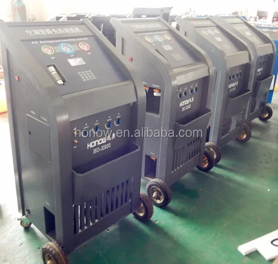 China Factory Full Automatic Car Air Conditioner Cleaning Machine, A/C Refrigerant R134a R22 Recovery Recycling Recharge Machine