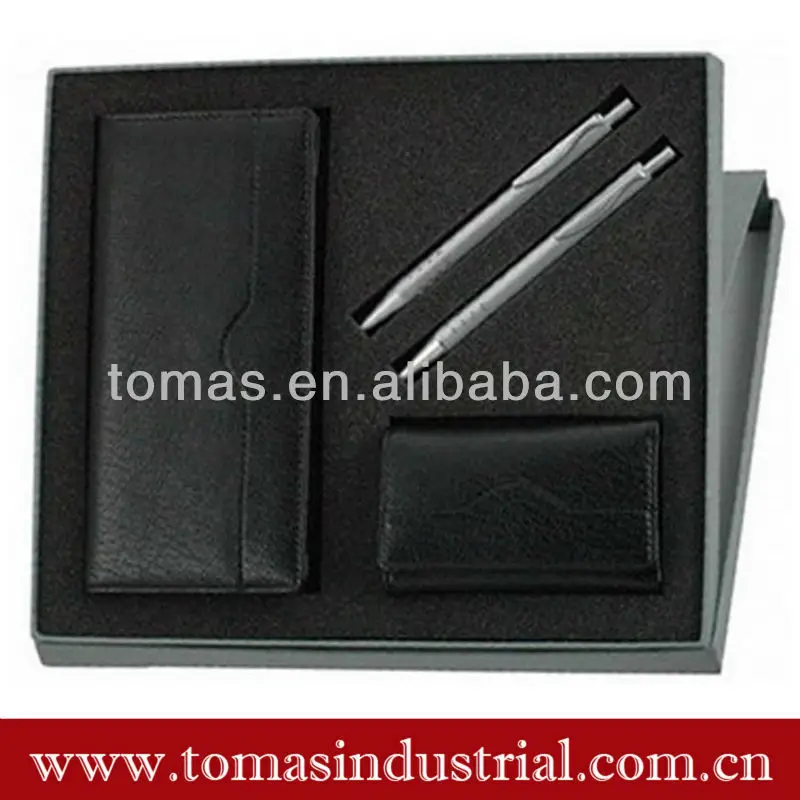 Новый и мода бумажник pen подарочный набор для мужчин