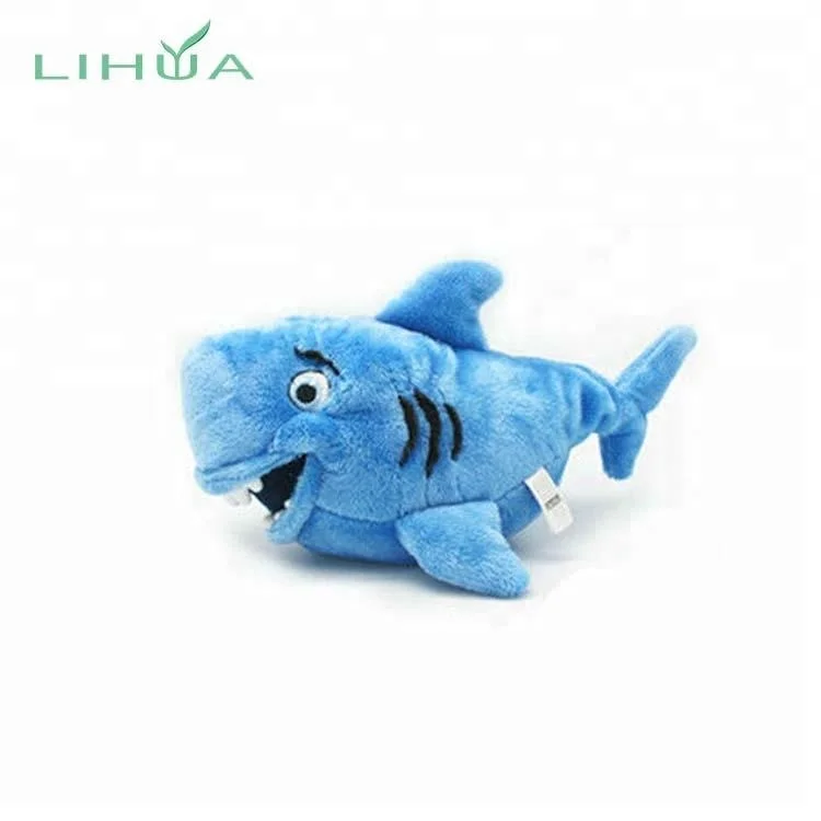 Custom Soft Blue Shark Plush Toy