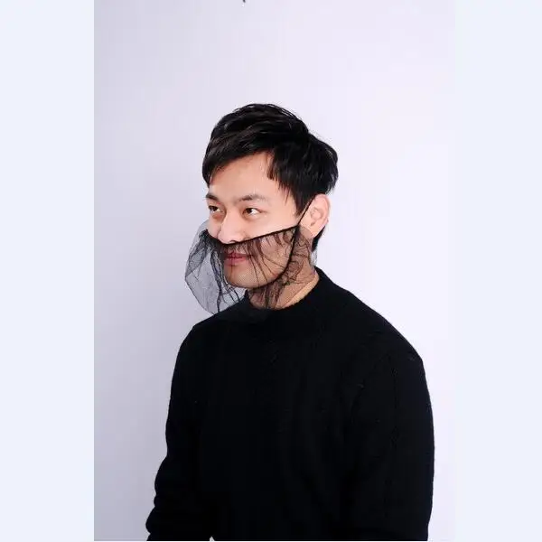 disposable polypropylene white beard cover