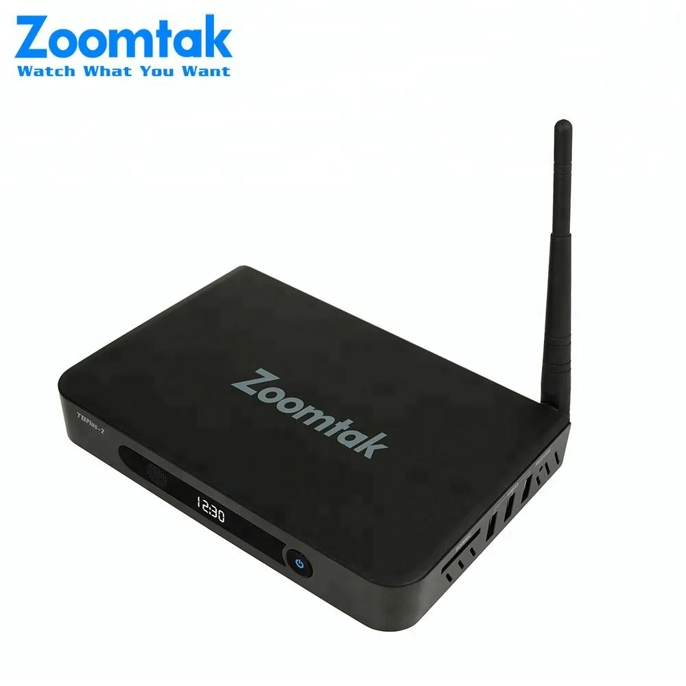 Factory price Media streamer Amlogic S912 tv box Zoomtak T8 plus-2 octa core OTT tv box 4K media streamer