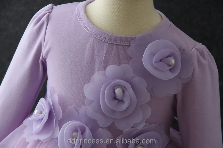 2023 2018 Cheap Winter Children Flower Lace Girls Tutu Dress Casual baby party dresses Fancy Vietnam kids clothing for 5 years old