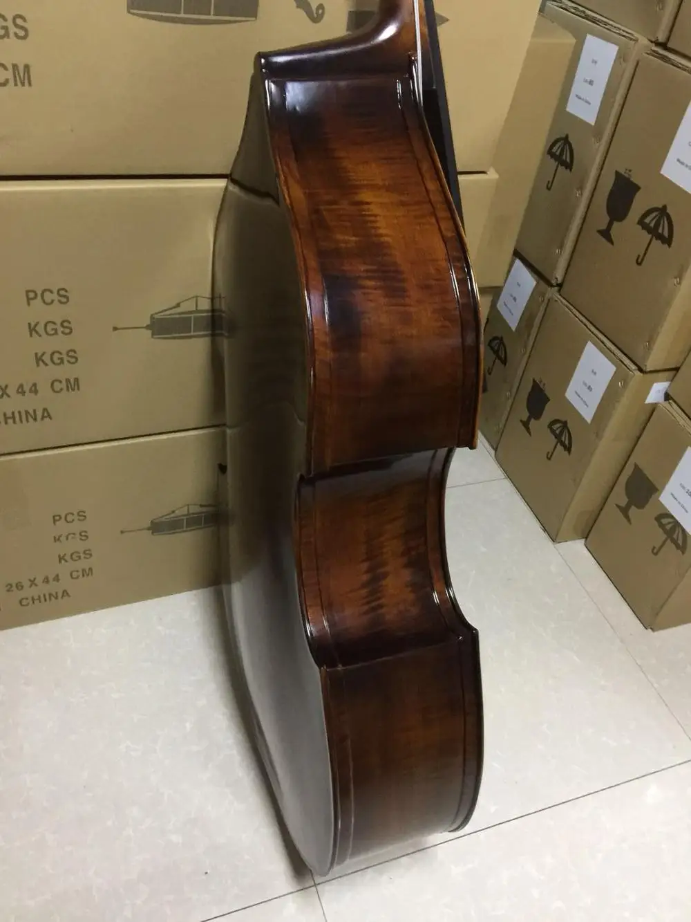 advanced  professional handmade natural flame contrabass/double bass