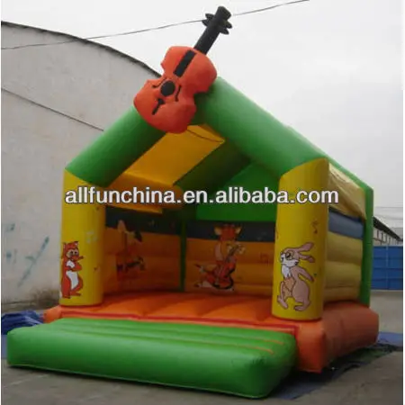 Inflatable rock bouncer Castle Inflatable guitar Jumper custom logo color