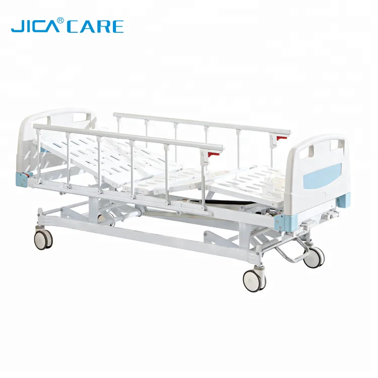 Производит Больнице кровать с 3 компл. ручной рукоятки системы
