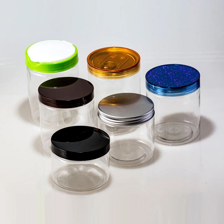 
500ml Clear Plastic PET Canning Pickle Jars 